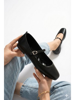 Stwenn Kadın Altın  Tokalı Babet Hafif Rahat Şık Taban Ortopedik Kadın Anne Ayakkabısı Iş Ofis Günlük