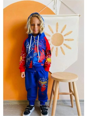 Soliday Örümcek Adam Baskılı 3'lü Eşofman Takım