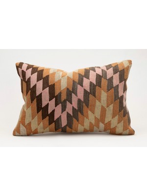 Kilim Wholesale El Yapımı Eski Kilimden Yapılmış Vintage Kırlent Kılıfı, YÜN,40X60CM