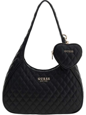 Guess Atabey Hobo Kadın Siyah Omuz Çantası HWQG9894010-BLA