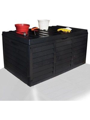 Poliva Home Bahçe Balkon Depolama Sandığı 320 Lt Kiler Düzenleme Dolabı