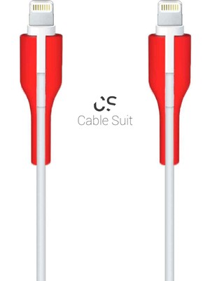 Cable Suit Lighting, Kablo Koruyucu, Konnektör 2’li (Kırmızı)