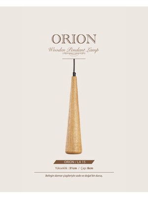 Ahşap Sarkıt Aydınlatma Avize La-15