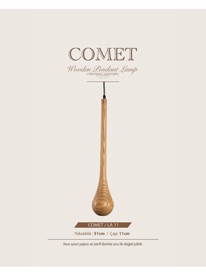 Ahşap Sarkıt Aydınlatma Avize La-11