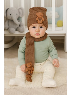 Triko Bebe Boy Atkı Bere 2'li Set