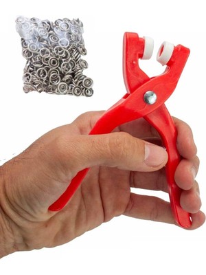 Marsilyan Yuvarlak Halkalı Kuş Gözü Pensesi 9.5 mm - Bebek Elbise Çıtçıt Montaj Seti 100LÜ