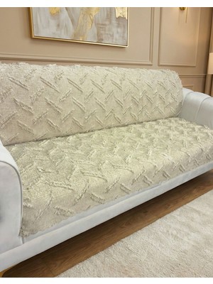 Şönil Bohem Sakallı Kaymaz Koltuk Örtüsü 180X220 cm | 3 Kişilik Kanepe, Çekyat Örtüsü