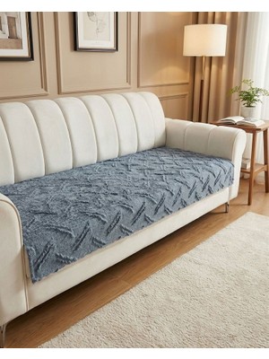 Şönil Bohem Sakallı Kaymaz Koltuk Örtüsü 90X210 cm | 3 Kişilik Kanepe, Çekyat Örtüsü