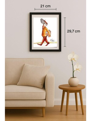 Karikatural Ahmed Abdel Naheem Mostafa 29X21CM Orijinal Karikatür Tablo