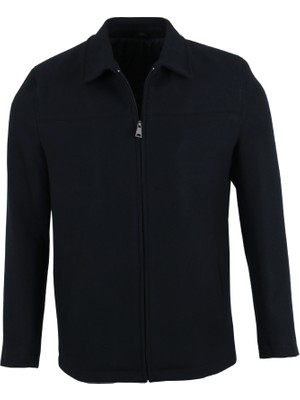 Modarar Erkek Lacivert Renk Kaşe Mont Normal Kesim RAR01361