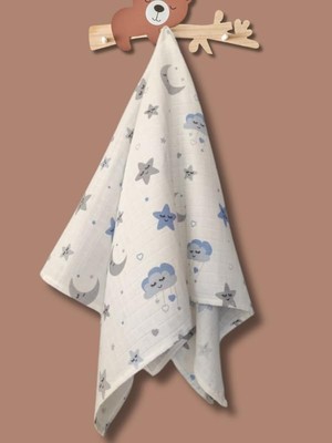 Amaçlı Müslin Örtü & BATTANIYE,%100 Pamuk, 85X90 cm