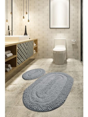 Macoroni Gri 2li Set Halısı