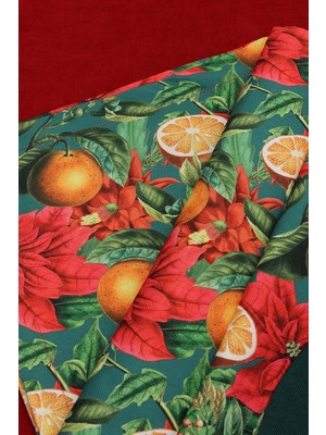 Bahçesi Desenli Baskılı Runner Servis 40X150 cm