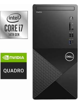 Dell Vostro I7-14700F N6004VDT3030MTEMEA-K384 32GB 512GB T1000 8gb W11PRO Masaüstü Bilgisayar