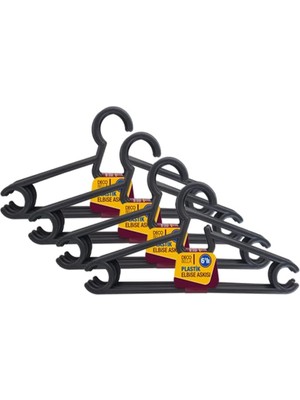 24 'lü Plastik Elbise Askısı