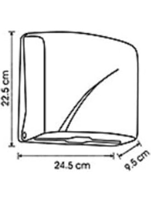 Z Katlama Dispanser Havlusu Dispanseri Abs PLASTIK,915
