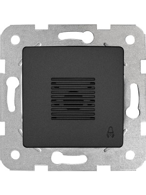 Linnera Life Gece Siyahı Zil Buzzer Mekanizma ve Kapak