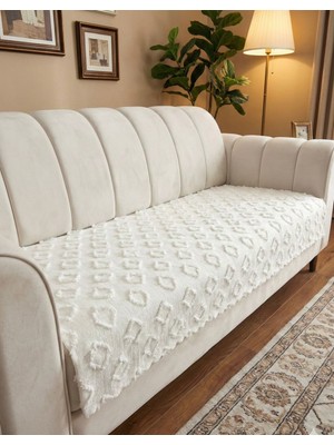 Şönil Bohem Kaymaz Koltuk Örtüsü 90X210 cm | 3 Kişilik Kanepe, Çekyat Örtüsü