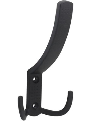 Askı Vestiyer Duvar Dolap Elbise Askısı Lüx Noktalı Siyah Metal Mobilya 4 Adet