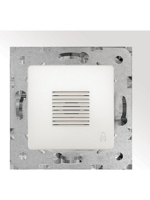 Linnera Life Sedef Beyaz Zil Buzzer Mekanizma ve Kapak