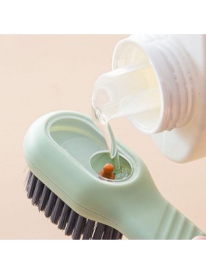 Doldurma Hazneli, Ayakkabıdan, Yüzeyden, Kir, Leke Çıkarma Temizleme Fırçası, Çok Amaçlı, Işlevsel Fırça (1 Adet Yeşil)