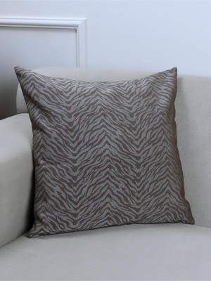 Zebrano Renkli Zebra Desenli 45X45 Kare Kırlent Kılıfı 45 x 45