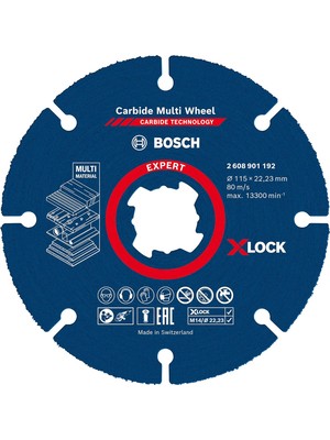 1x Expert Carbide Multi Wheel X- Kesici Diskler (Sert Ahşap, Çivili Ahşap, Plastik, Alçıpan Panel, Ø 115 Mm, Aksesuar Küçük Avuç Taşlama Makinesi)