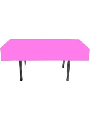 Marifetlerim - Düz Pembe Doğum Günü Masa Örtüsü 137 * 183