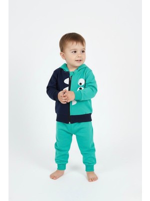 Butik Erkek Bebek %100 Pamuklu Ceketli 2'li Takım