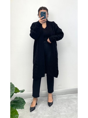 Nisum Saç Örgü Kalın Hırka