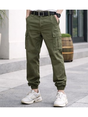 Colorful Dream Store Erkek Kargo Cepli Gabardin Baggy Pantolon