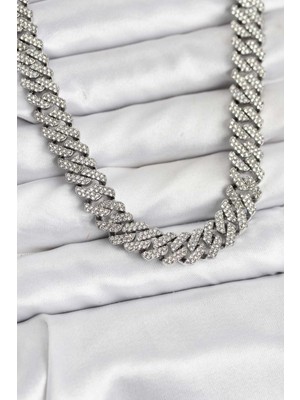 Pazarcan Pirinç Cuba Chain Gurmet Model Kolye