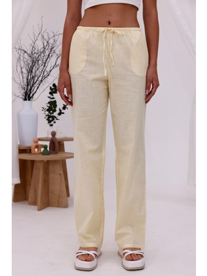 La Pante Beli Lastikli Pantolon