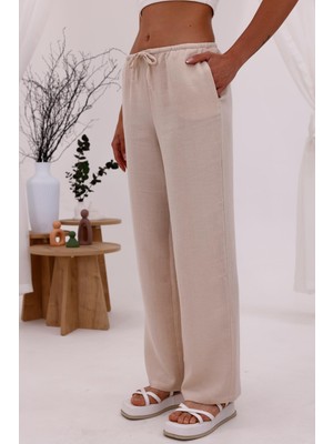 La Pante Beli Lastikli Pantolon