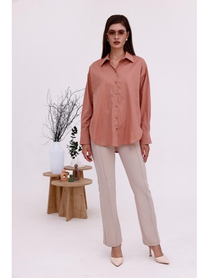 La Pante Önden Düğmeli Gömlek