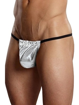 Çamaşır Kenti Secret  Fantazi Gümüş Renk Lame Erkek String-Tanga BC4579