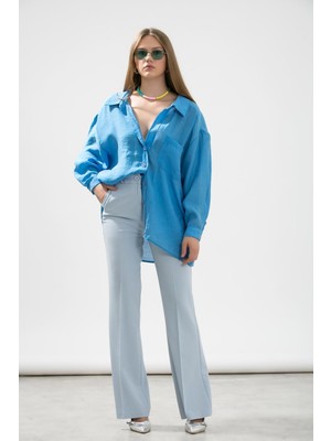 La Pante Ispanyol Paça Dokuma Pantolon