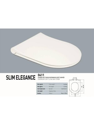 Nkp - Duroplast Slım Elegance Yavaş Kapanan Klozet Kapak - 0411