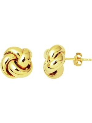 Zeya Kuyumculuk 14 Ayar Altın Düğüm Küpe