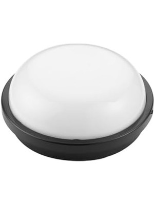 15W Siyah LED Nem Su Geçirmez Banyo Bahçe Balkon Modern Tavan Duvar Lambası Beyaz Işık 6500K IP65 Dış Mekan Kullanıma Uygun