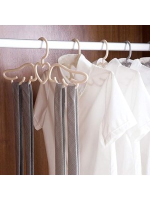 6 Adet Melek Şeklinde Elbise Kıyafet Askısı | 6'lı Plastik Melek Şekilli Askı Seti