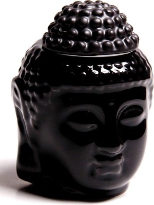Mixperi Siyah Otantik Buda Seramik Buhurdanlık