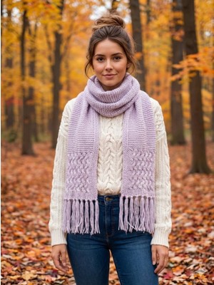 As Reyon Saçaklı Triko Atkı Şal