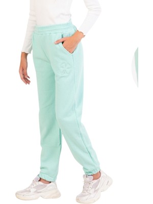 Crassi Kız Çocuk Eşofman Altı Nakışlı Kışlık 3 Iplik