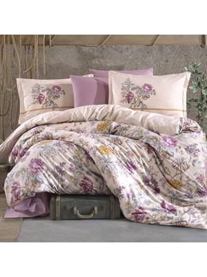 Clasy Tek Kişilik Ranforce Nevresim Takımı Mirante V1 Pembe