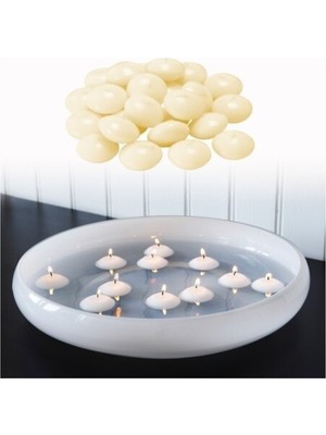 IKEA Fenomen Suda Yüzen Mum 24 Adet Natural