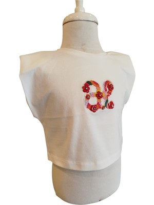 Abel&lulal Kız Çocuk Yazlık Nakışlı Bluz 5140