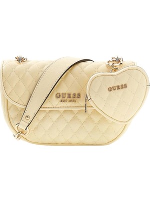 Guess Atabey Dönüştürülebilir Çapraz Askılı Kadın Sarı Omuz Çantası HWQG9894210-YEL