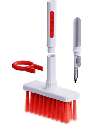 Temizleme Yumuşak Fırça Klavye Temizleyici 5'i 1 Arada Çok Fonksiyonlu Bilgisayar Temizleme Araçları Kiti Köşe Boşluğu Silgi Bluetooth Kulaklık Için Tuş Çektirmesi LEGO Dizüstü Bilgisayar