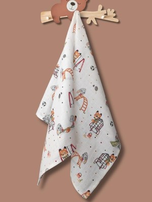 Amaçlı Müslin Örtü & BATTANIYE,%100 Pamuk, 85X90 cm